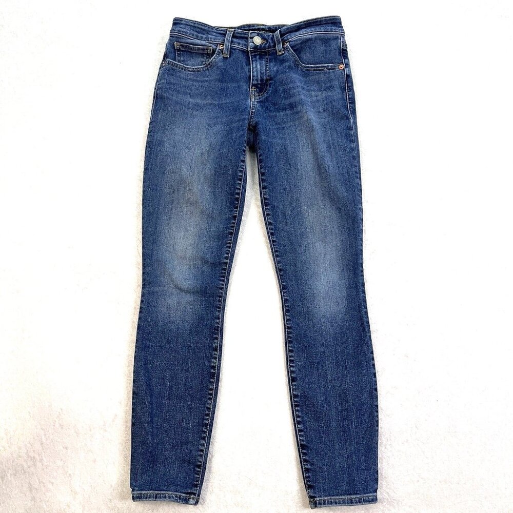 LUCKY BRAND JEANS Lolita Low Rise Skinny Womens 4 / 27 A Blue Denim Logo Stretch